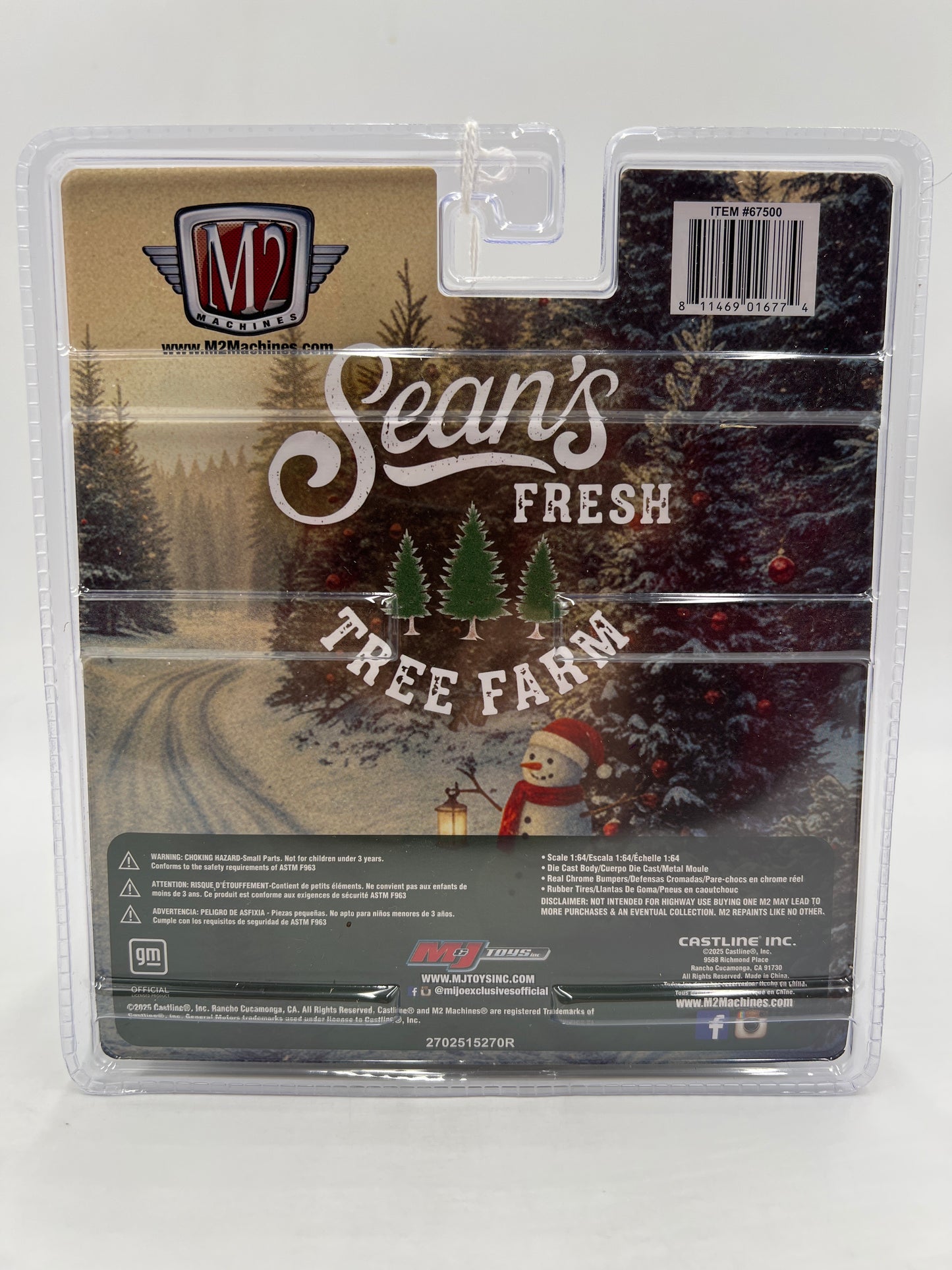 M2 Machines MiJo Exclusives Diorama Seans Fresh Tree Farm 1977 Chevrolet Silverado 10 Red MJS01 196G