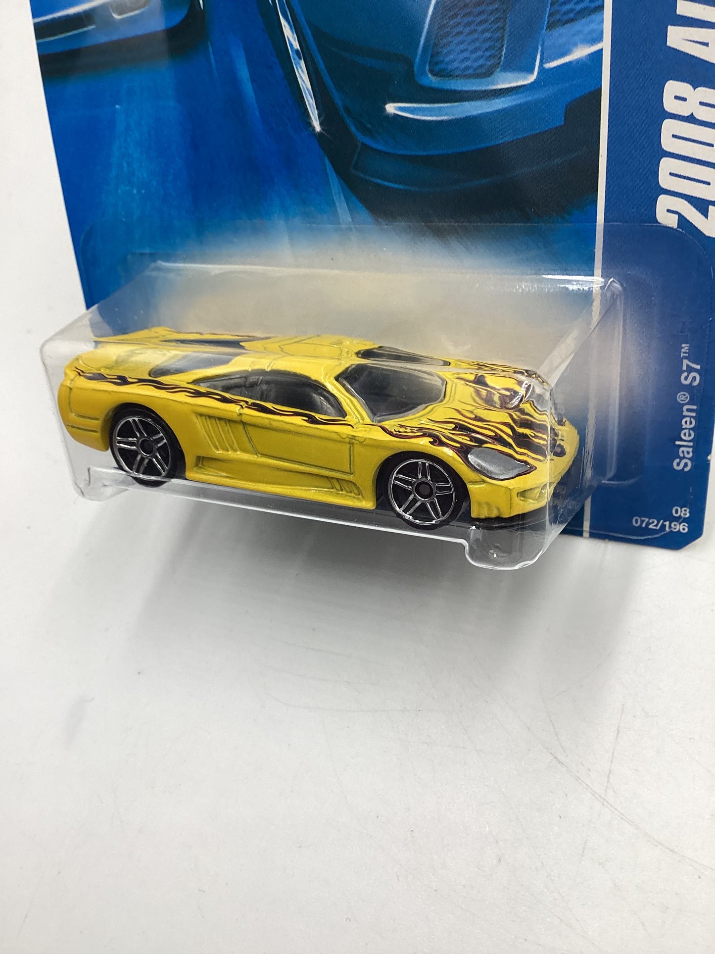 2008 Hot Wheels All Stars #72 Saleen S7 Yellow 28D