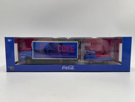M2 Machines Auto Haulers TW42 CHASE Coca Cola 1966 Ford C-950 & 1964 Ford Econoline Truck