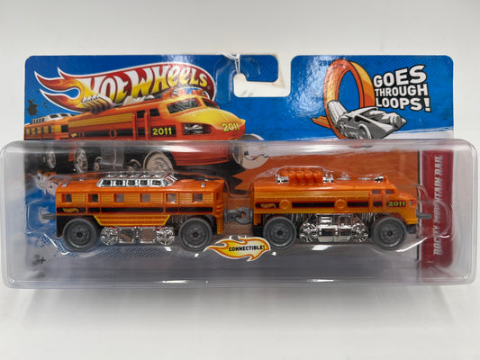 2011 Hot Wheels Rapid Transit Trains Rocky Mountain Rail Orange 116A