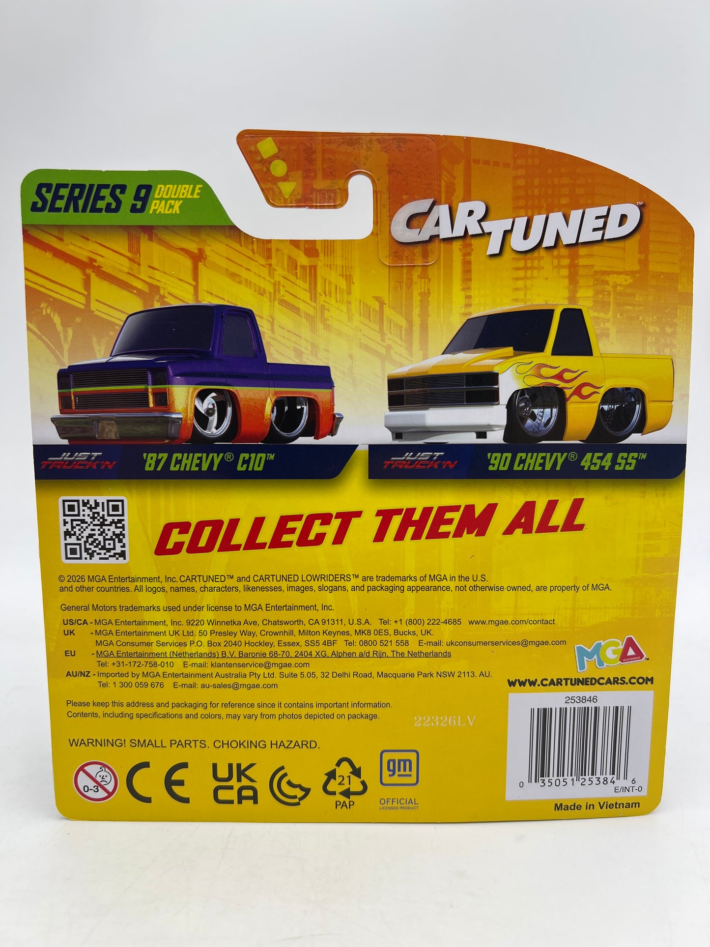 MGA Car Tuned Double Pack Series 9 Just Truckn 87 Chevy C10 & 90 Chevy 454 SS