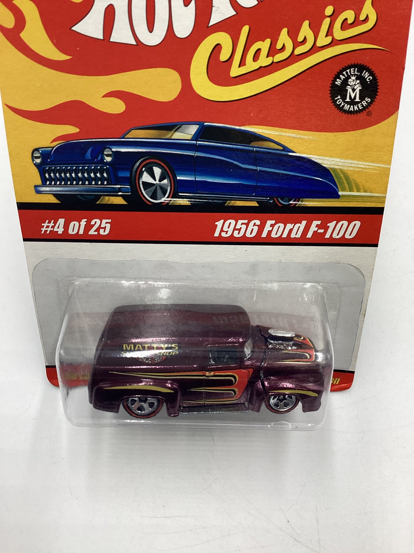 Hot Wheels Classics Series 1 #4 1956 Ford F-100 Purple