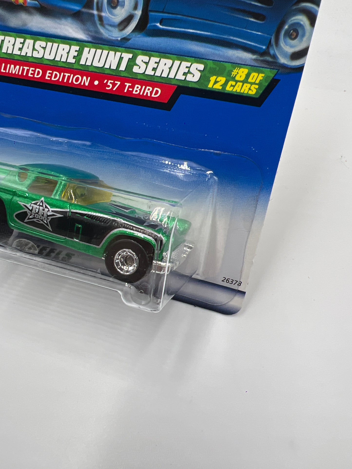 2000 Hot Wheels Treasure Hunt Real Riders #56 57 T-Bird Green 273C