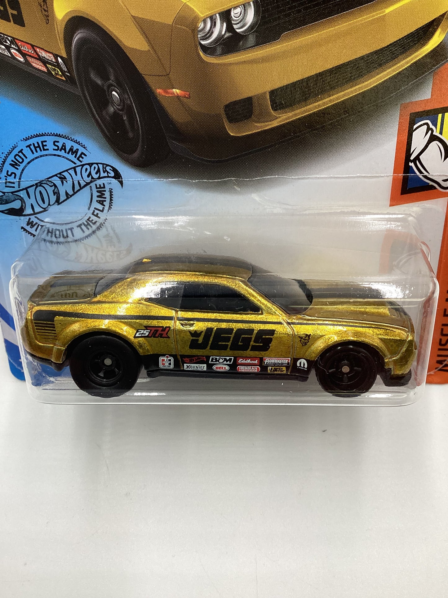 2020 Hot Wheels Super Treasure Hunt #234 18 Dodge Challenger SRT Demon Gold JEGS W/ Protector #1