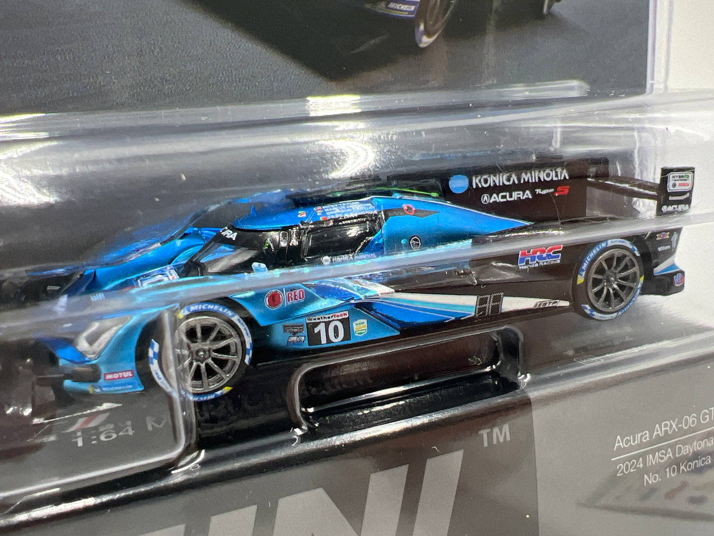 Mini GT #1062 Acura ARX-06 GTP #10 2024 IMSA Daytona 24 Hrs Konica Minolta