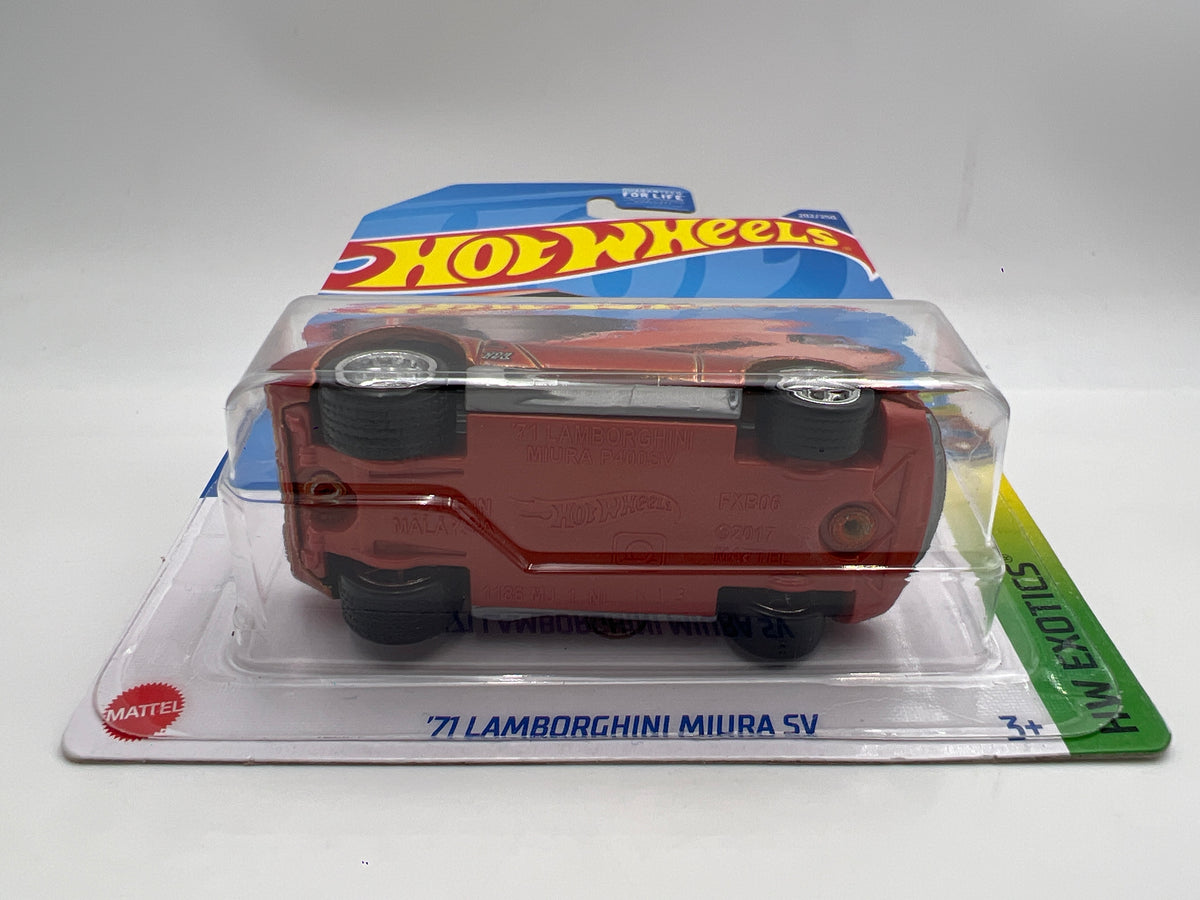 2022 Hot Wheels Super Treasure Hunt #202 71 Lamborghini Miura SV Orange W/Protector