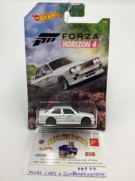 Hot Wheels Exclusive Forza Horizon 4 #1 92 BMW M3 White 154D