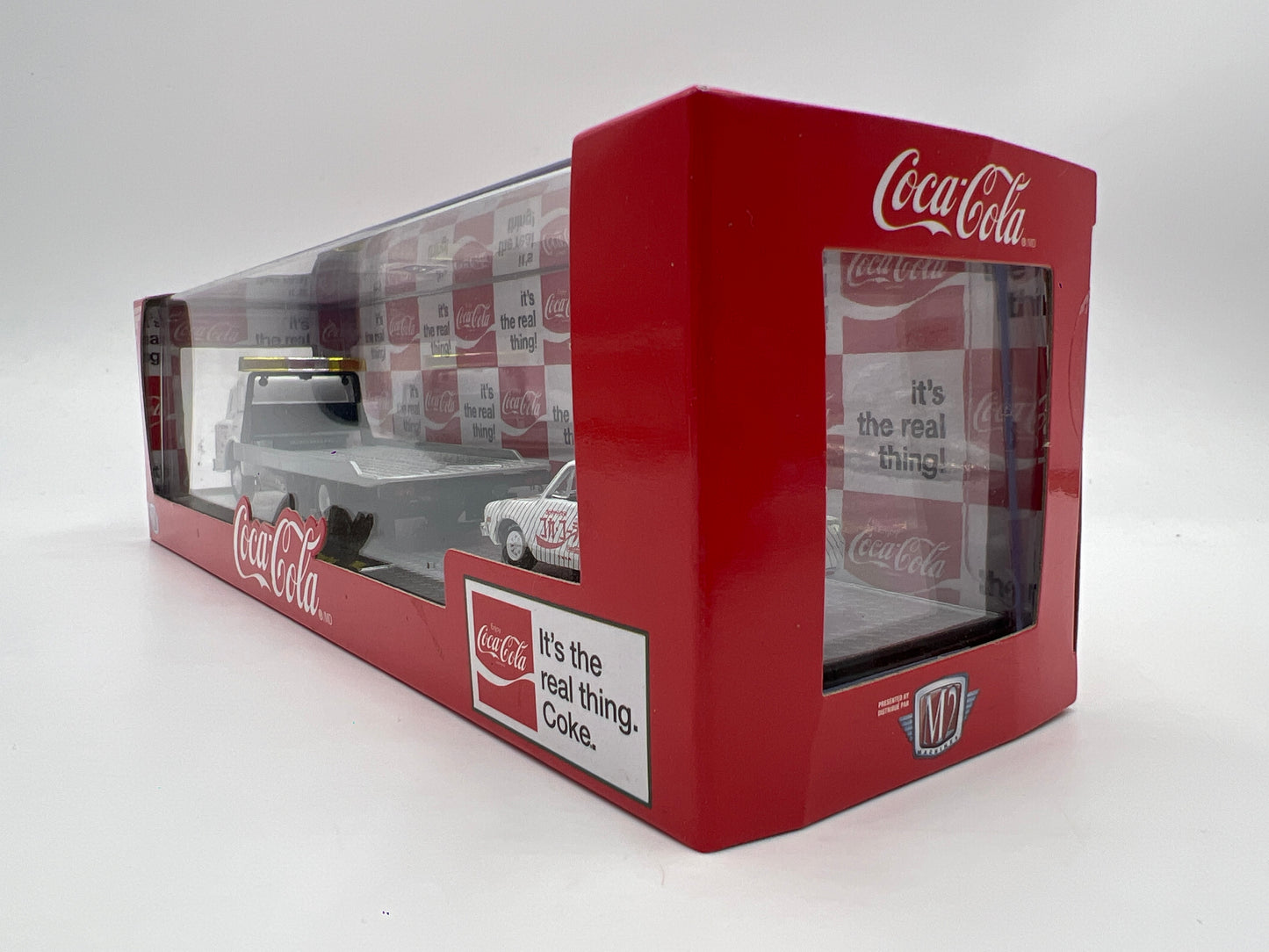 M2 Machines Auto Haulers Coca Cola 1957 Mack Model N & 1978 Datsun Truck TW02