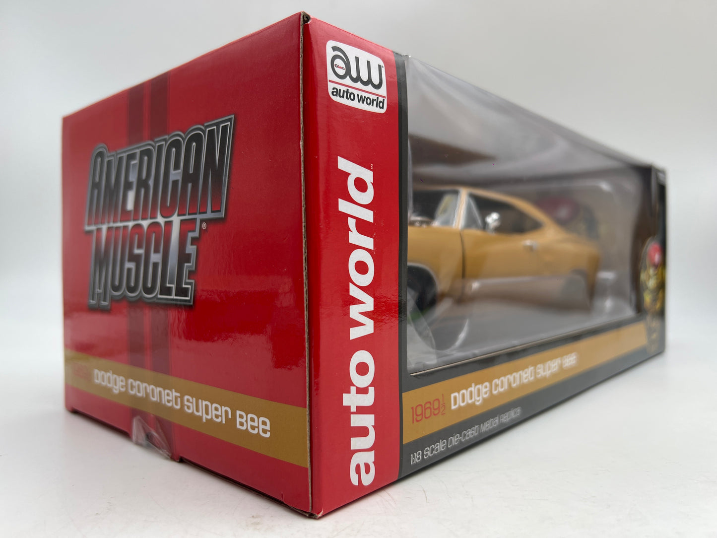 Auto World 1:18 Scale American Muscle #148/300 1969 1/2 Dodge Coronet Super Bee VHTF