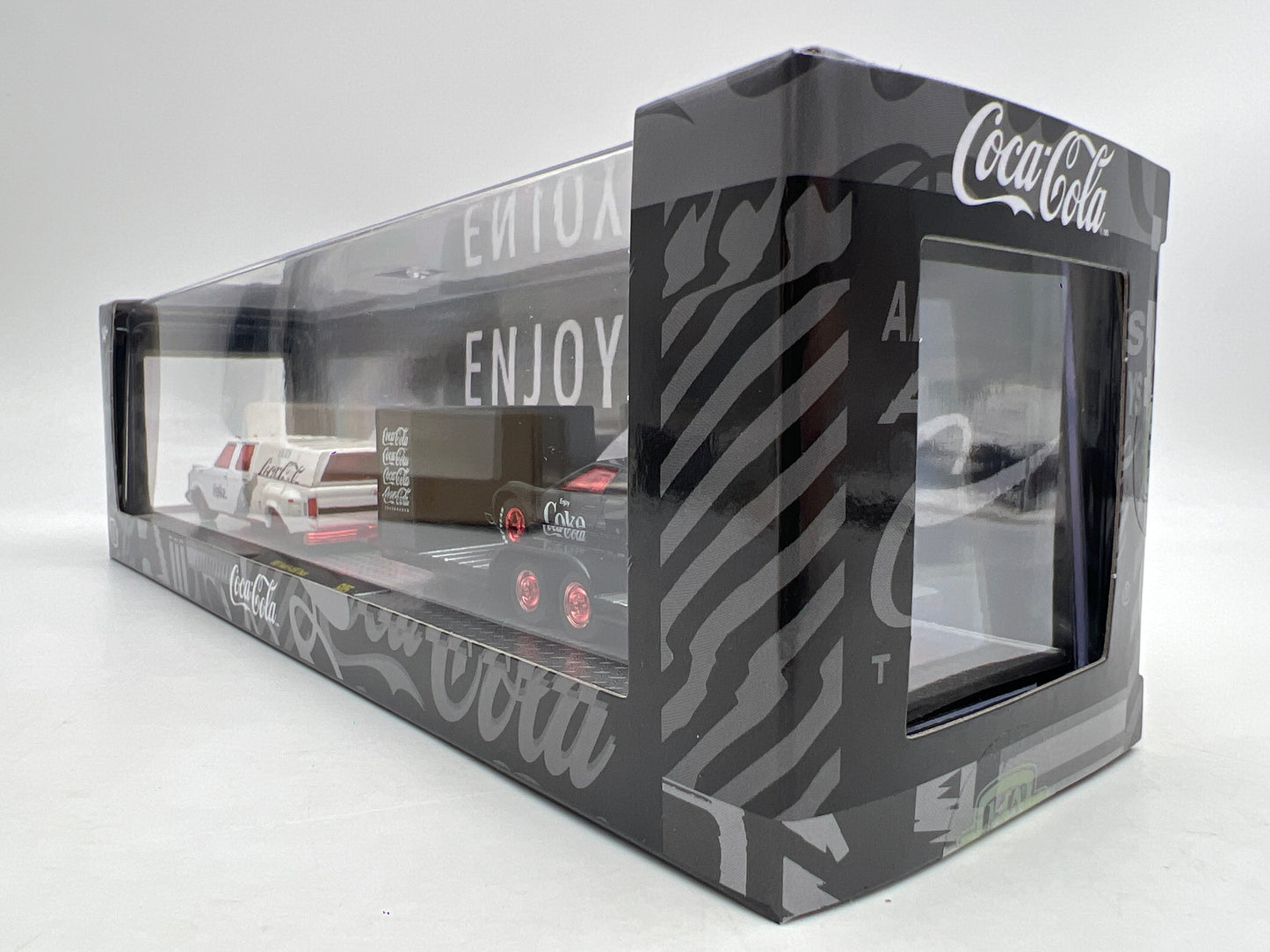 M2 Machines Haulers S05 CHASE Coca Cola 1987 Ford F-350 Truck & 1966 Ford GT40 MK II