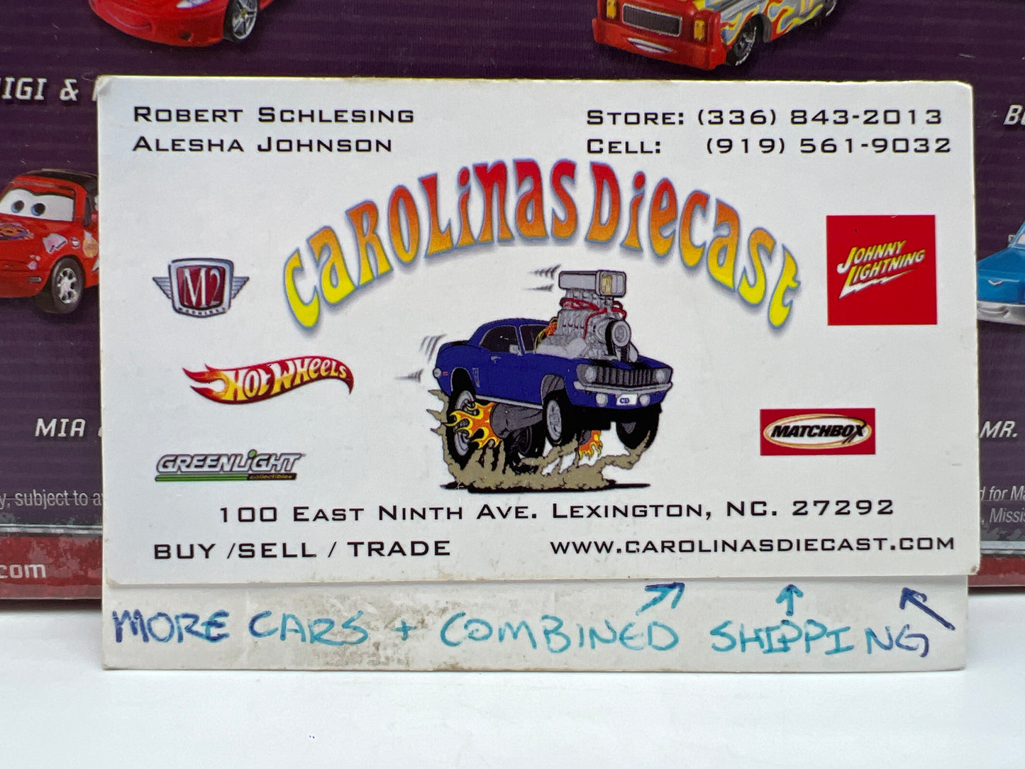 Disney Pixar The World Of Cars 2 Pack Movie Moments Tex Dinoco & Dinoco Lightning McQueen #2