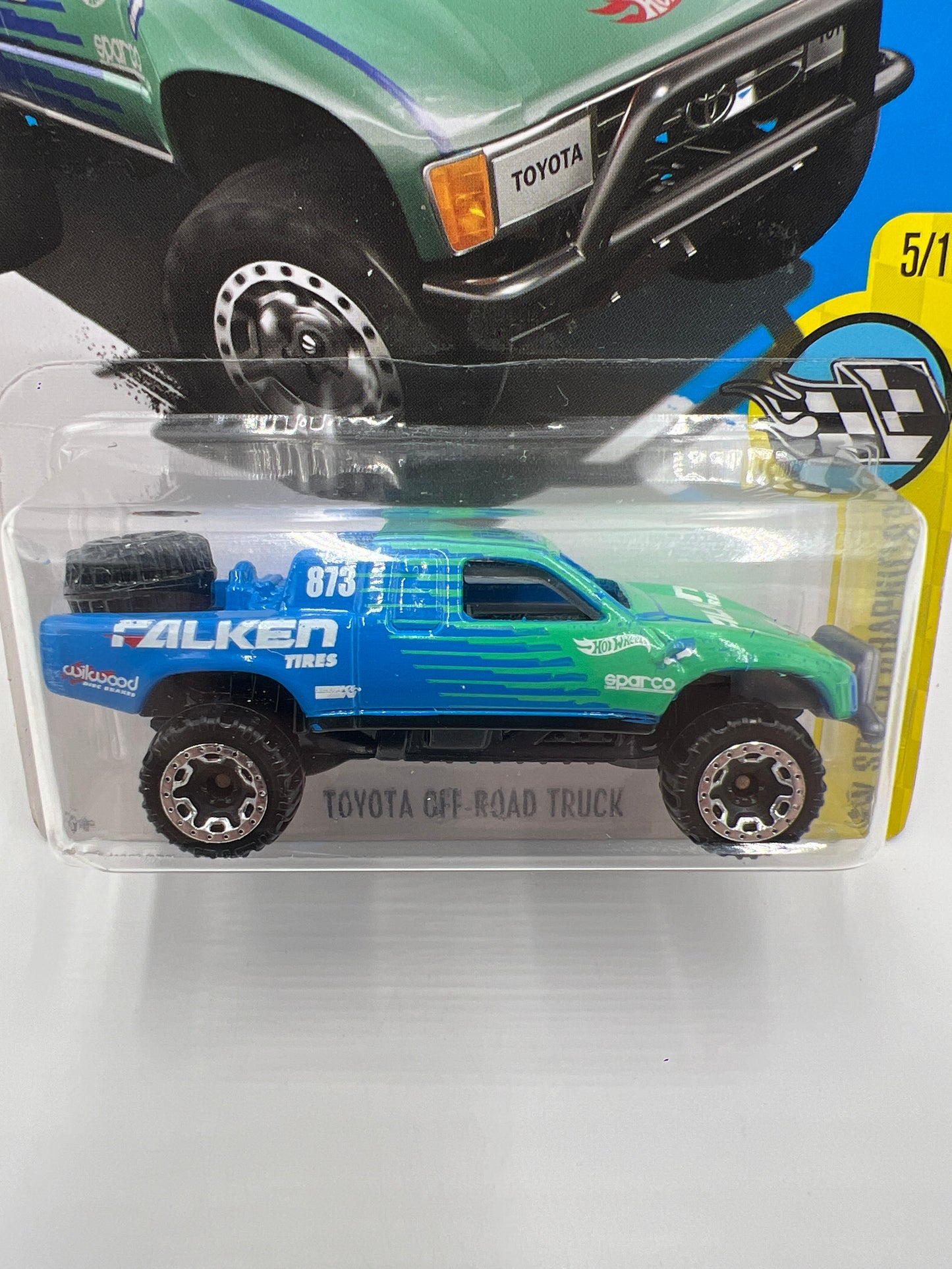 2017 Hot Wheels Speed Graphics #78 Toyota Off-Road Truck Falken 93D