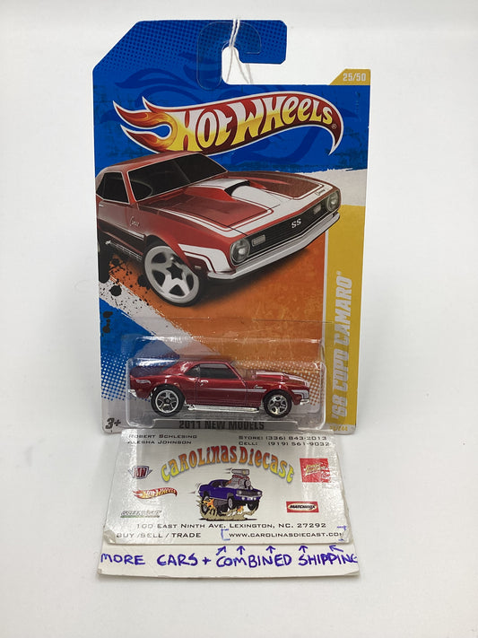 2011 Hot wheels #25 68 Copo Camaro Red