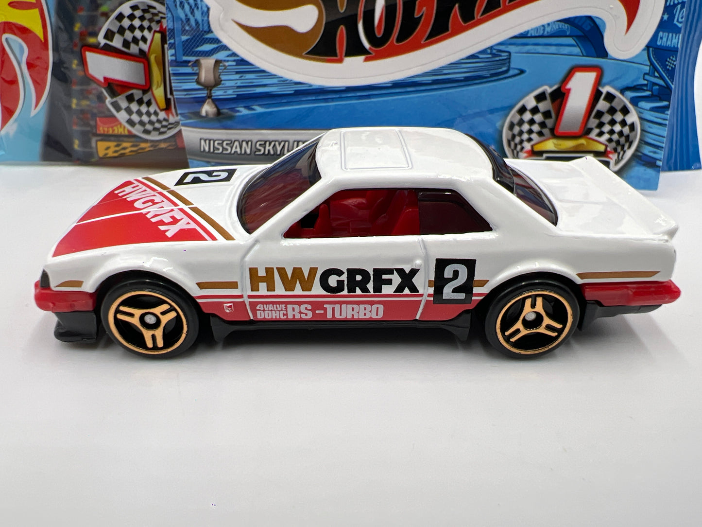 2025 Hot Wheels Mystery Models Series 1 #2 Chase 82 Nissan Skyline RS KDR30 White