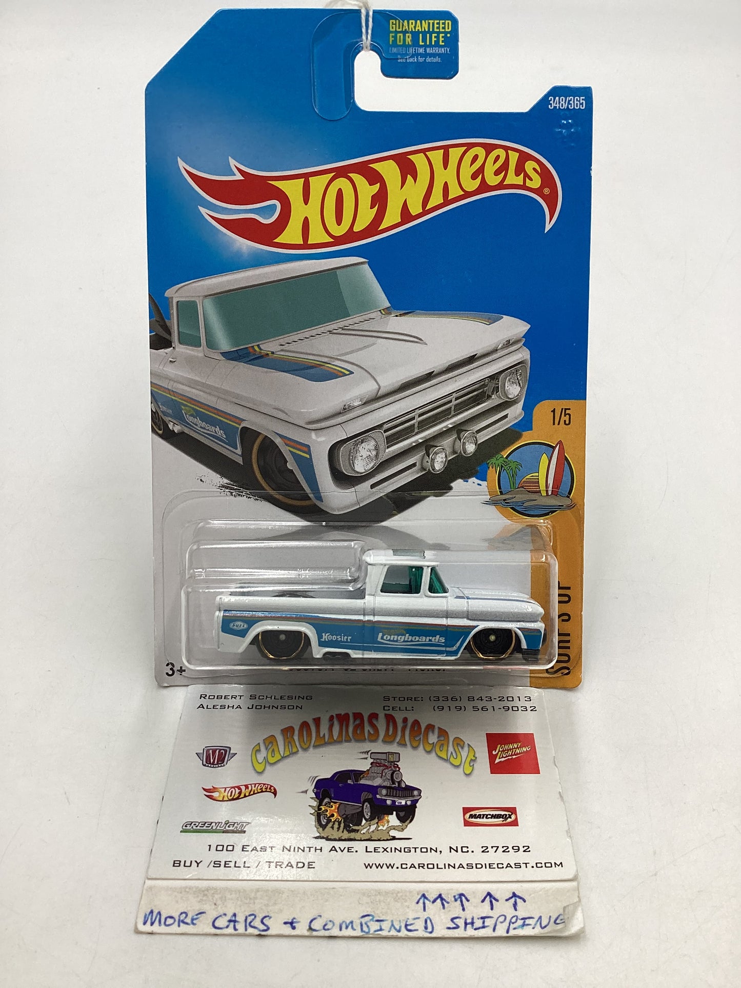 2017 Hot wheels #348 Custom 62 Chevy Pickup 15C