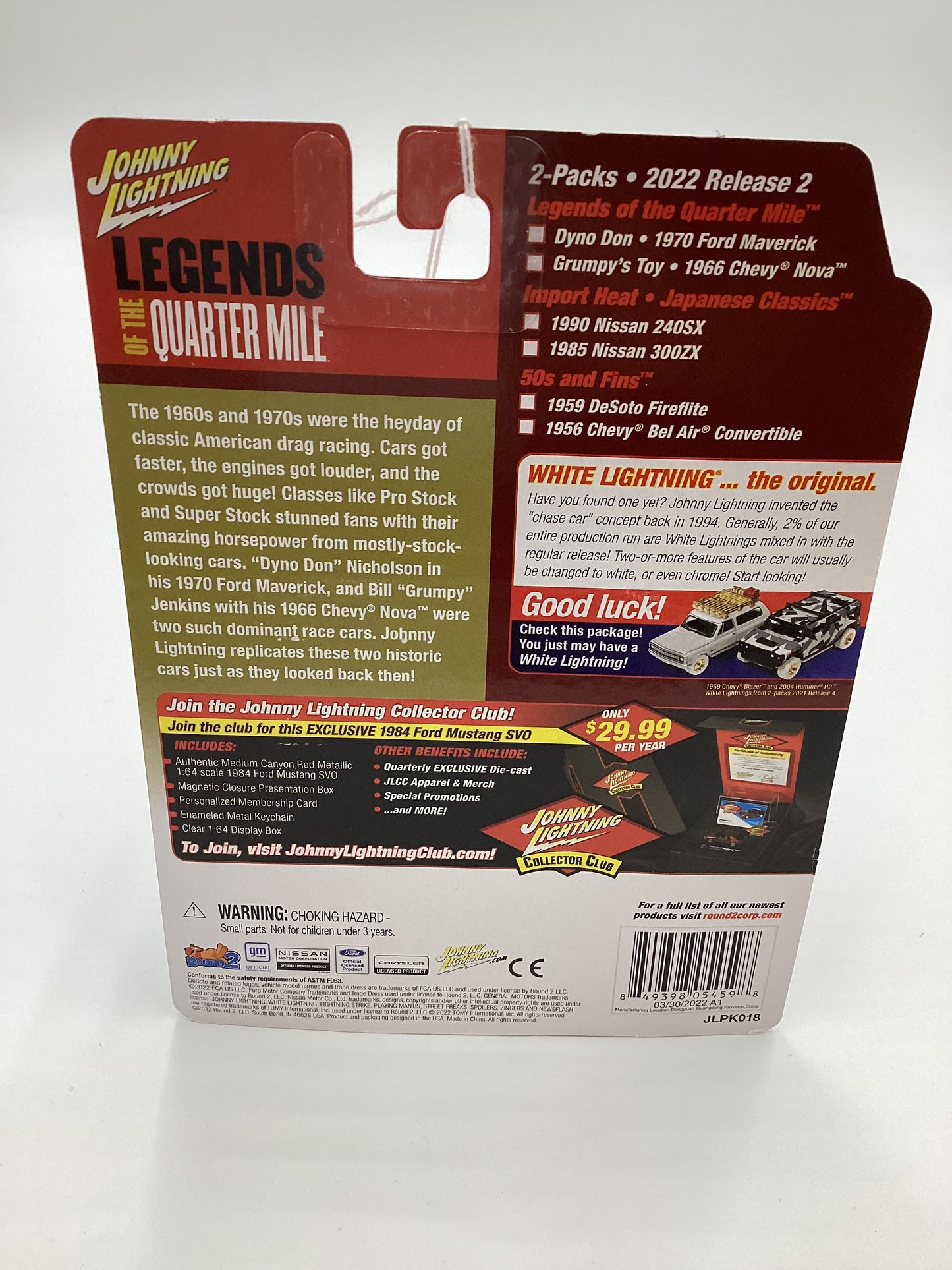 Johnny Lightning Legends of the Quarter Mile Release 2 Version A 1970 Ford Maverick Dino Don 1966 Chevy Nova Grumpys Toy 231B