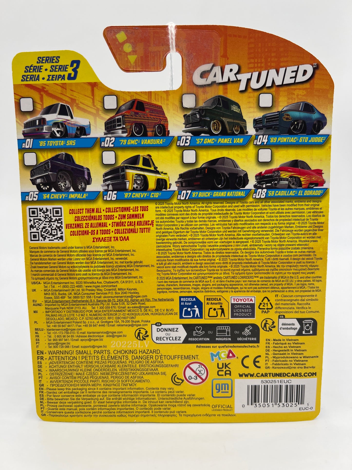 2025 MGA Car Tuned Series 3 #4 69 Pontiac GTO Judge Blue 179D