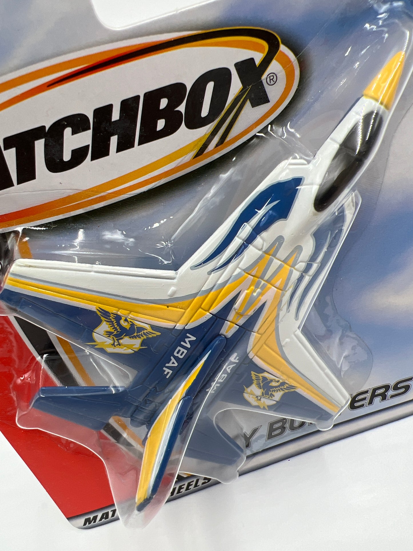 Matchbox Sky Busters Stealth Fighter MBAF Blue/White OO7