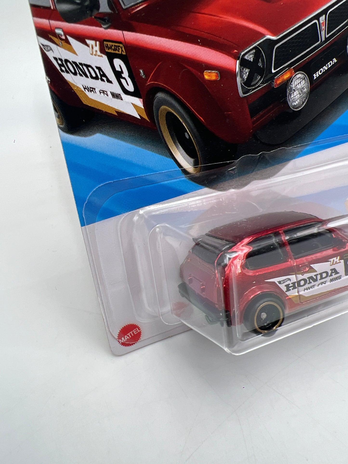 2025 Hot Wheels Super Treasure Hunt #231 73 Honda Civic Custom Red W/Protector