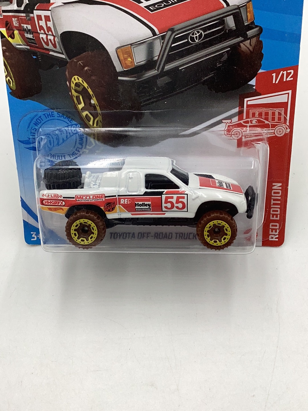 2020 Hot Wheels #4 Red Edition Toyota Off-Road Truck