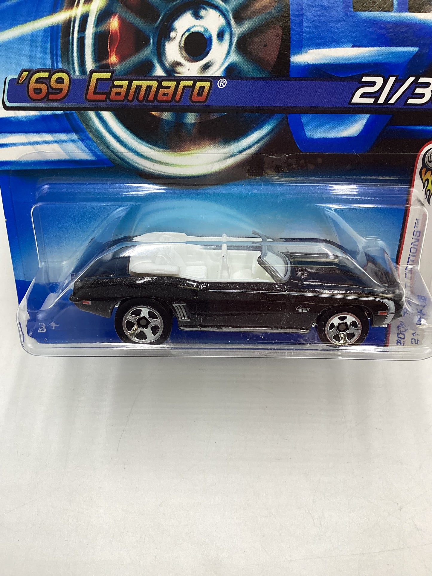 2006 Hot wheels #021 Black 69 Camaro 18F