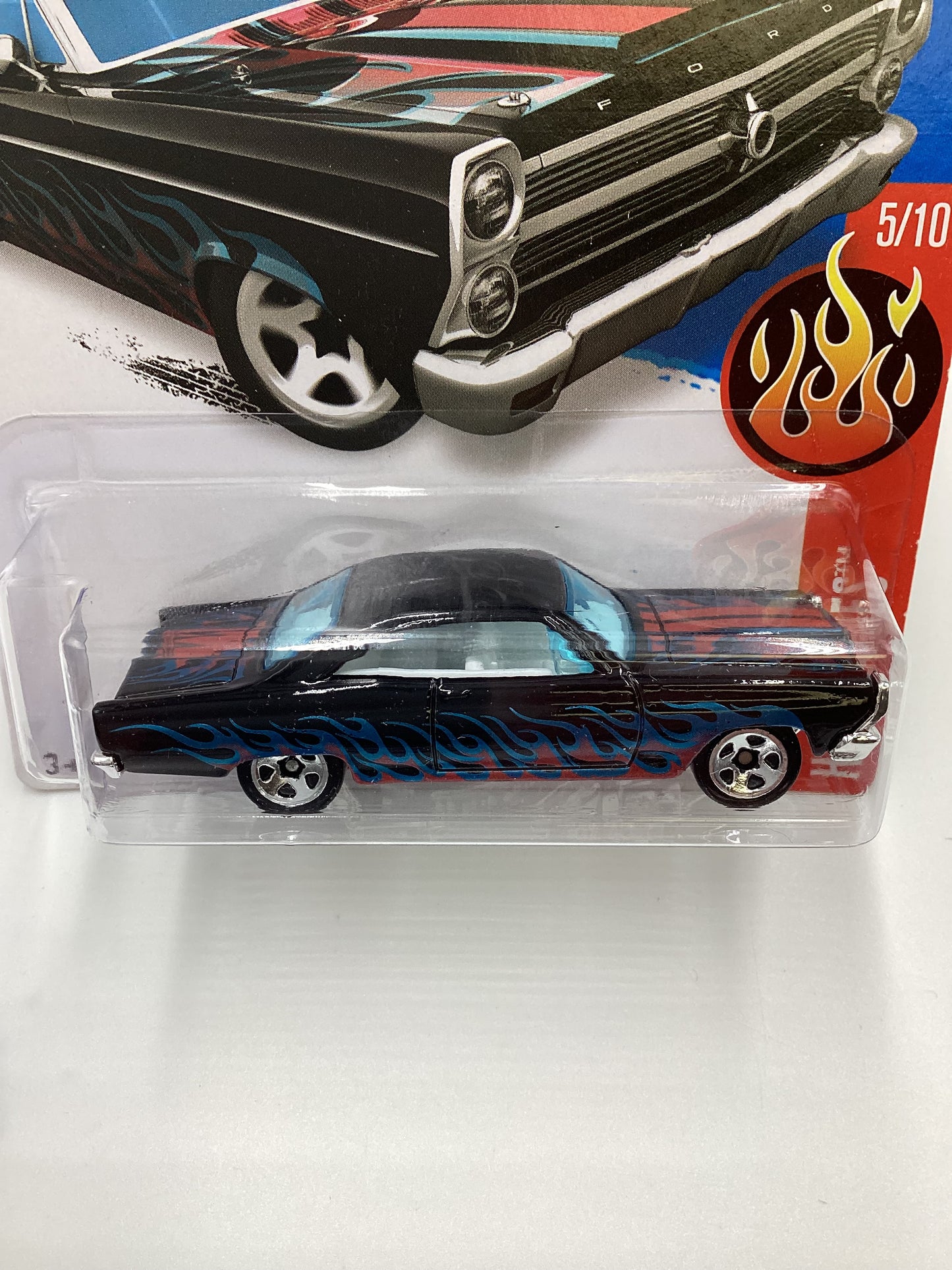 2019 Hot Wheels #95 66 Ford 427 Fairlane Black 26H