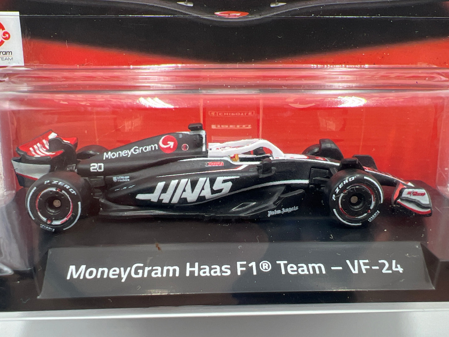 2025 Hot Wheels Premium Formula 1 2024 MoneyGram Haas F1 Team VF-24 #20 244E