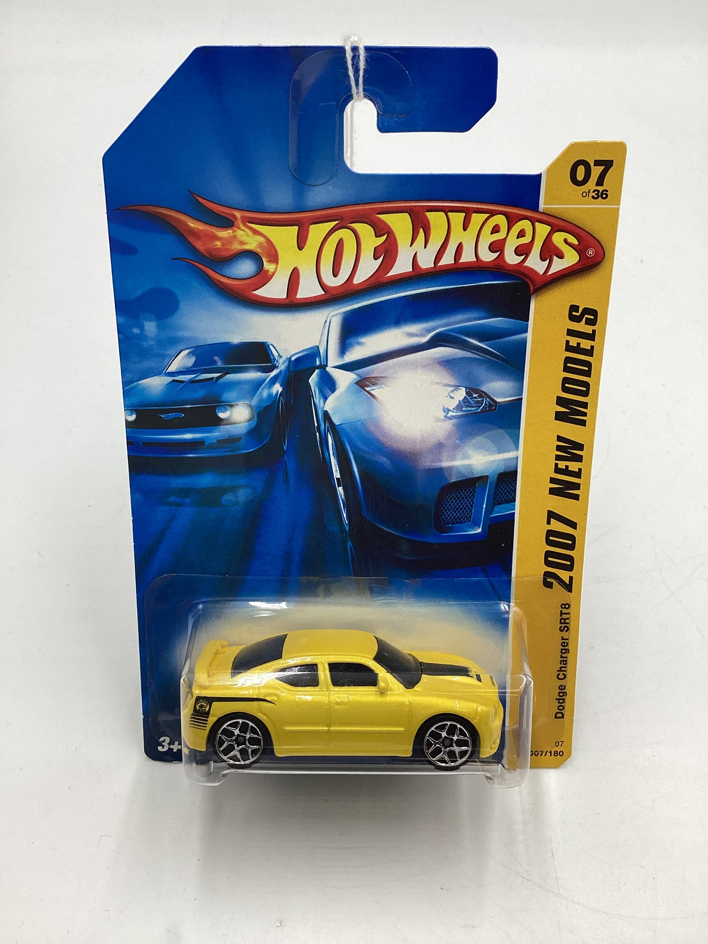 2007 Hot Wheels New Models #7 Dodge Charger SRT8 Yellow 50B