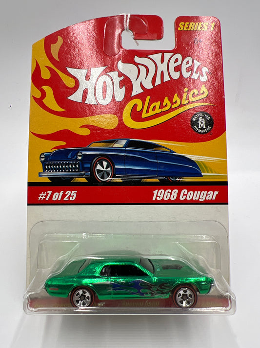 Hot Wheels Classics Series 1 #7 1968 Mercury Cougar Green