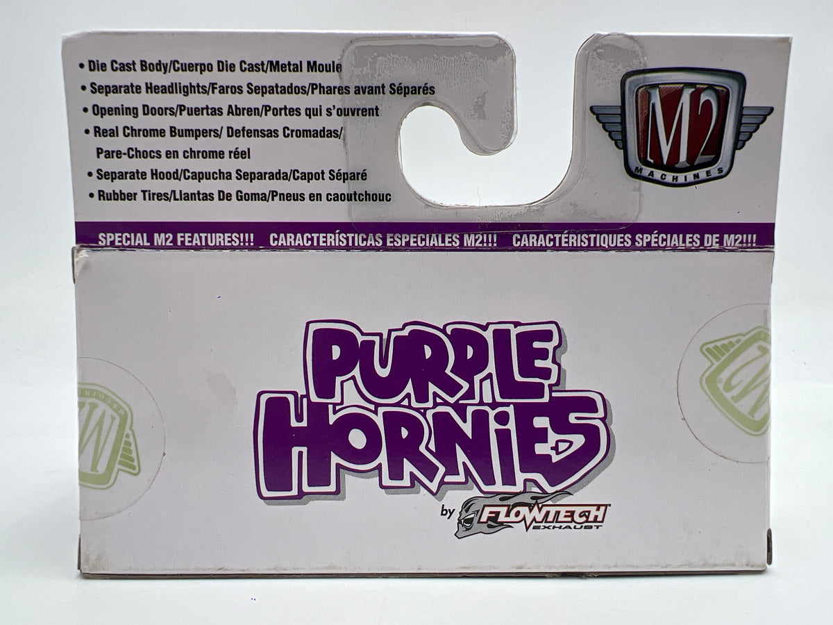 M2 Machines S86 Purple Hornies 1973 Chevrolet Cheyenne Super 10 Custom SS White