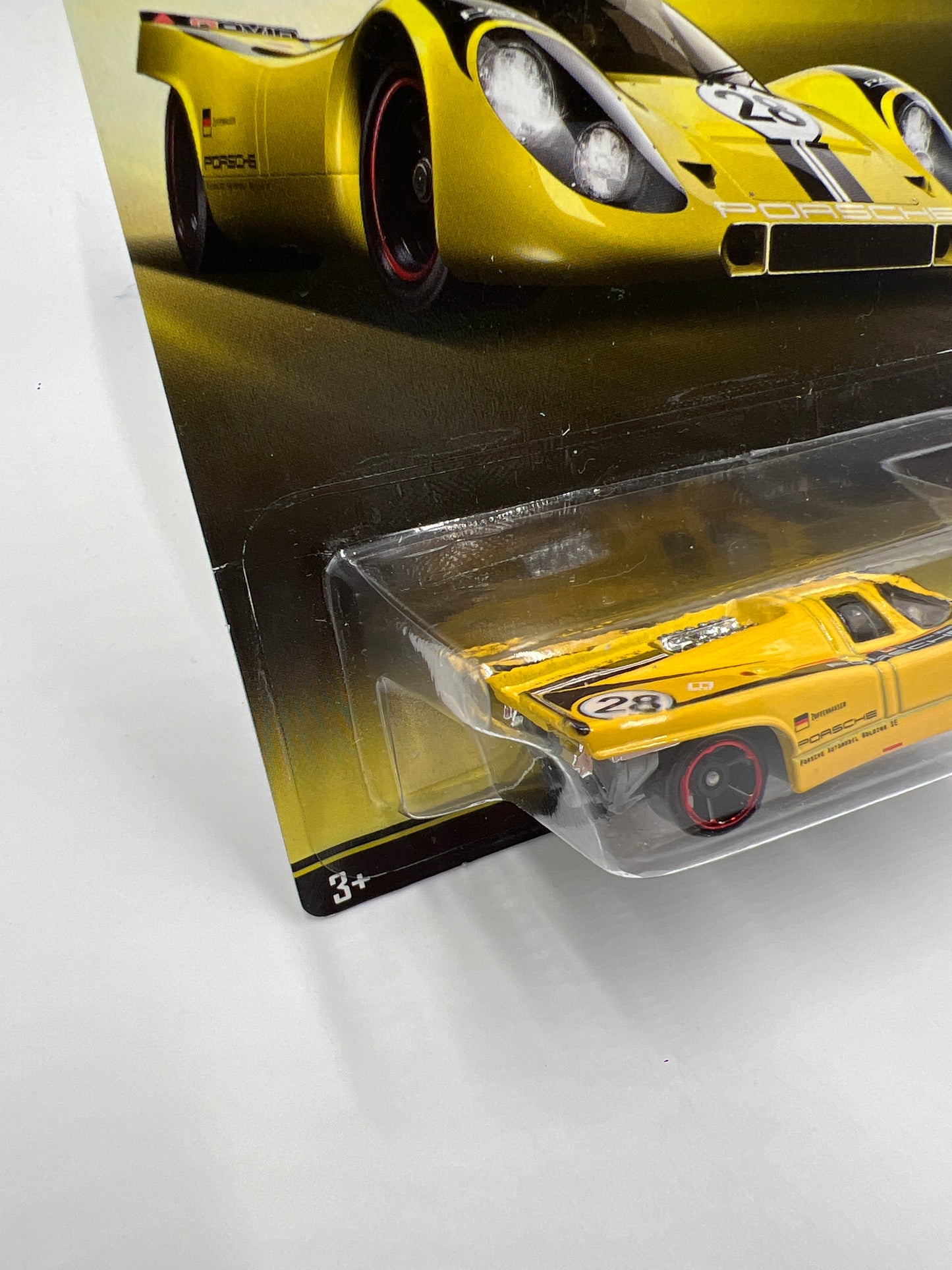 2015 Hot Wheels Walmart Exclusive Porsche Series #5 Porsche 916K Yellow W/Protector