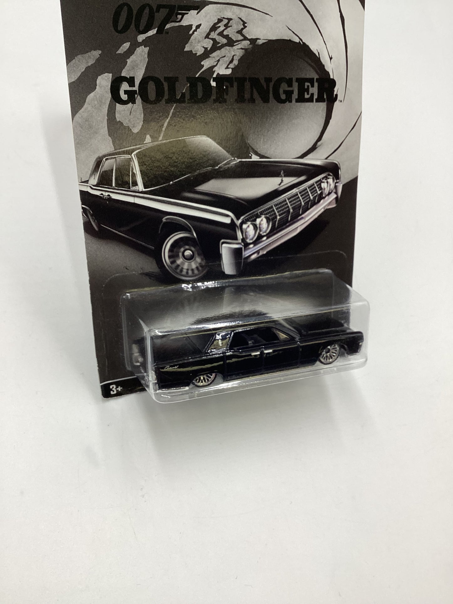 Hot Wheels Exclusive 007 Goldfinger #3 64 Lincoln  Continental Black Veins on Back