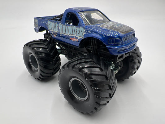 Hot Wheels 1:64 Monster Jam Small Wheel/Metal Base Blue Thunder Loose