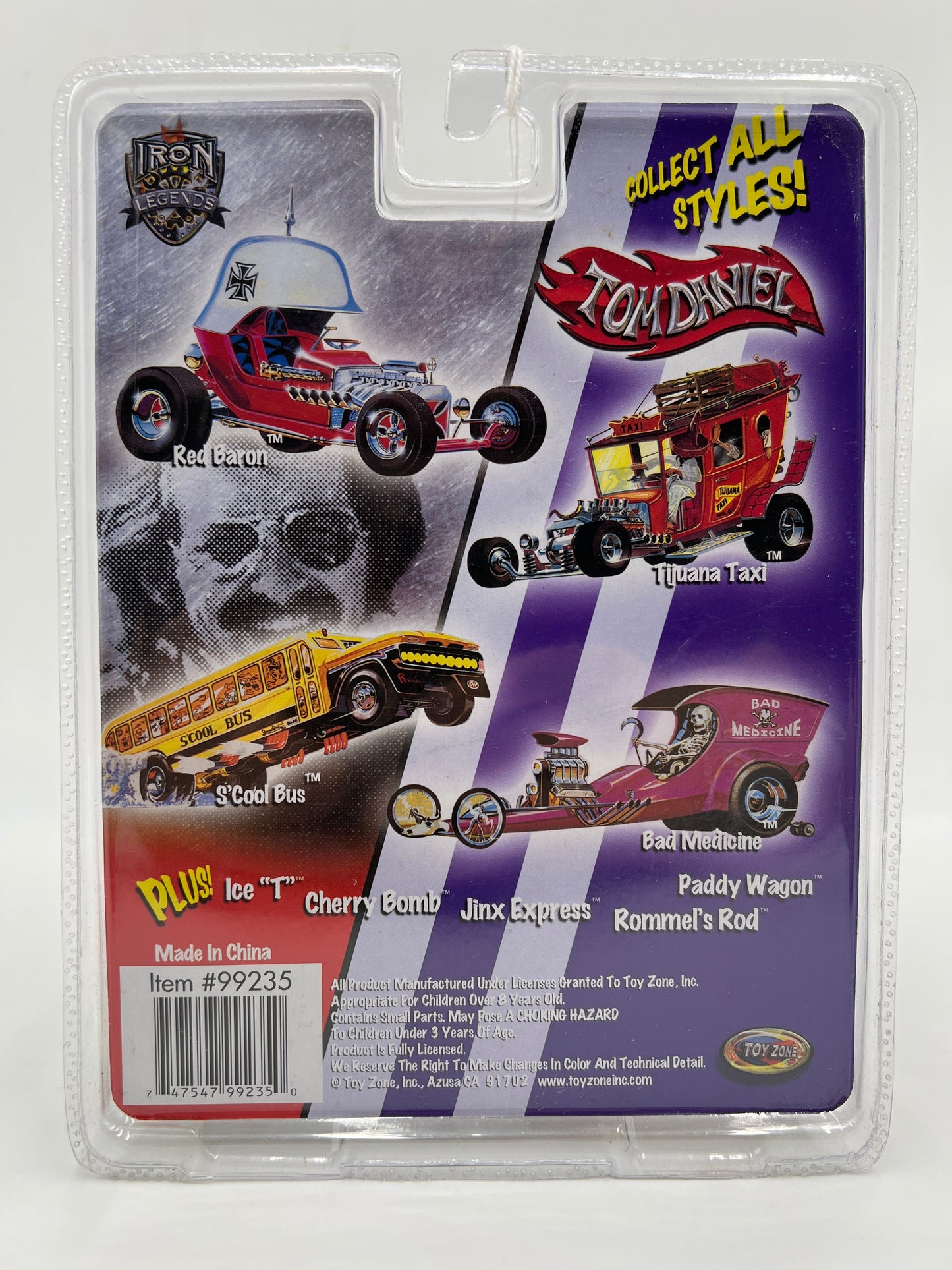 Toy Zone Tom Daniel Paddy Wagon Blue 1/43 Scale