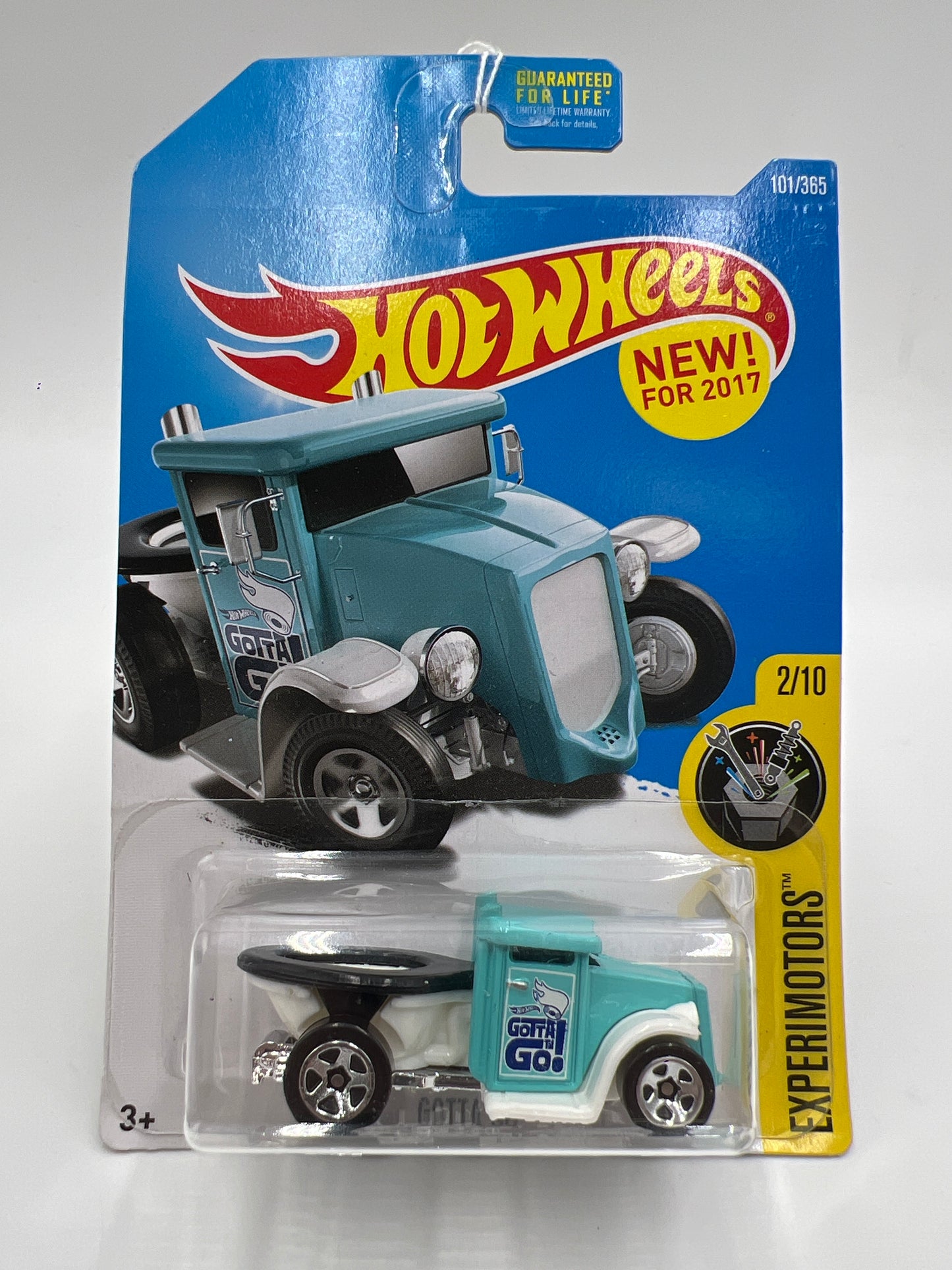 2017 Hot Wheels Experimotors #101 Gotta Go Blue 120H