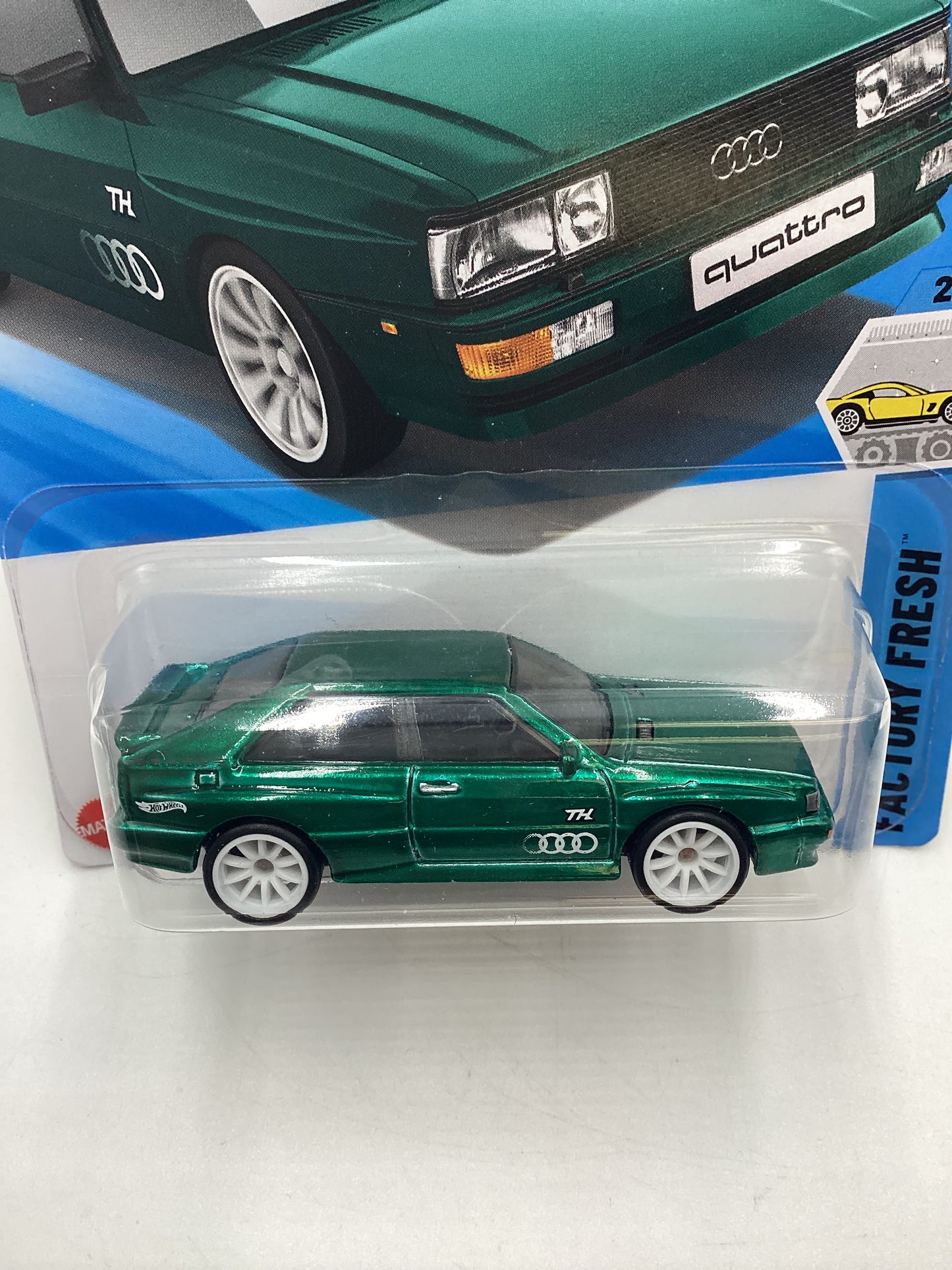 2025 Hot Wheels  A Case Super Treasure Hunt #16 87 Audi Quattro Green with protector