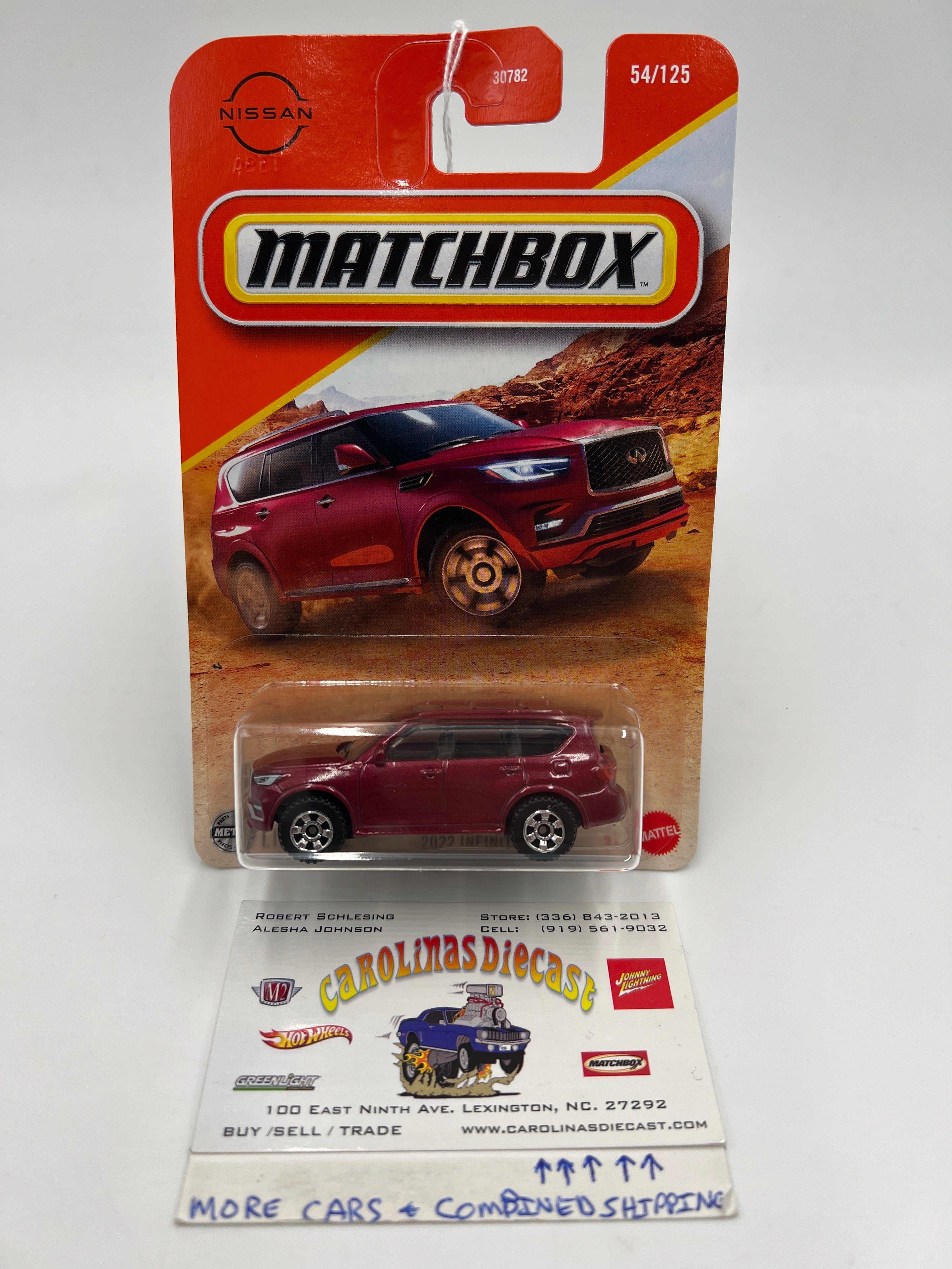 2025 Matchbox #54 2022 Infiniti QX80 Red 213P – carolinasdiecast