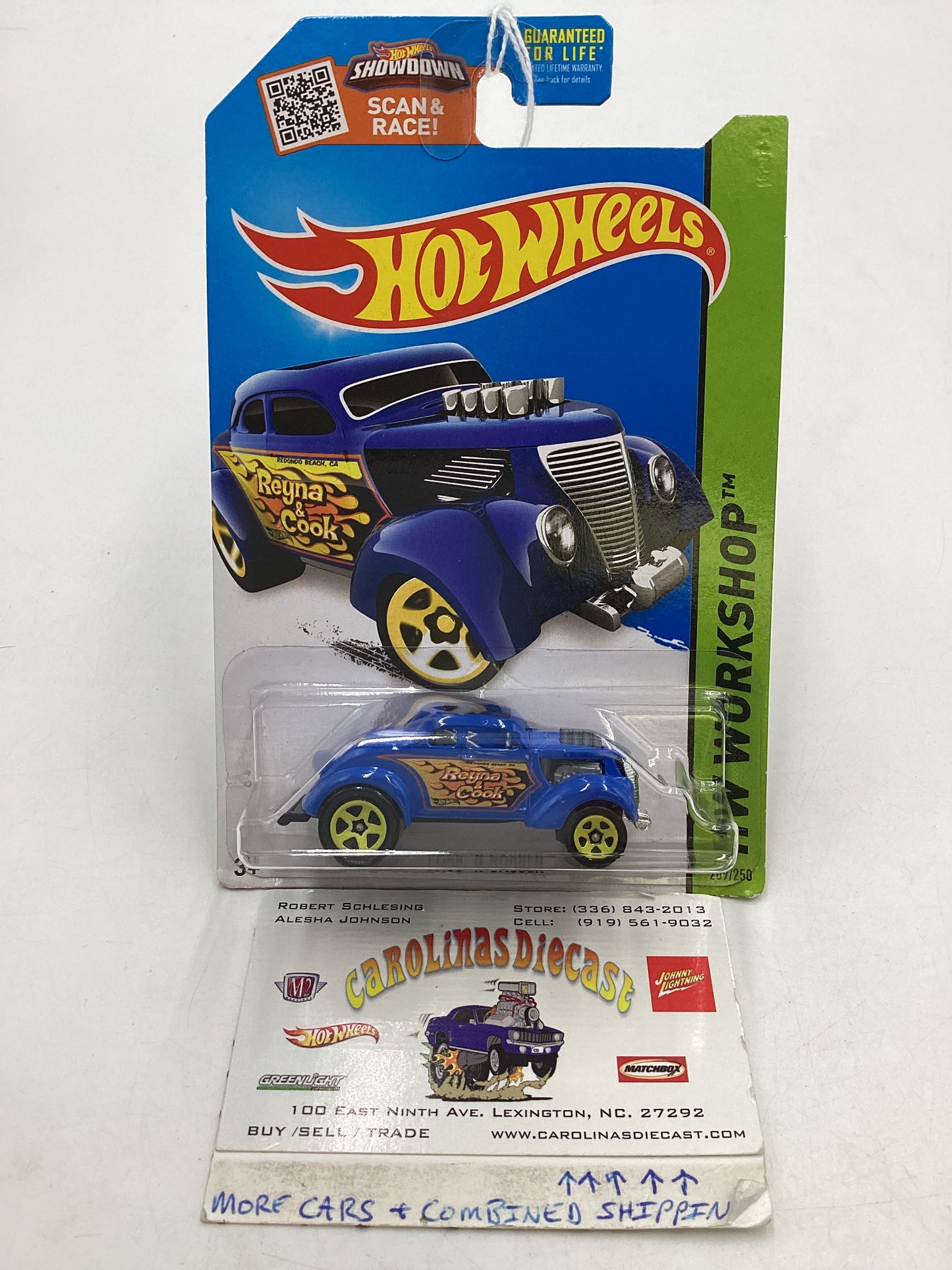 2015 Hot wheels #209 Blue Pass N Gasser 67B