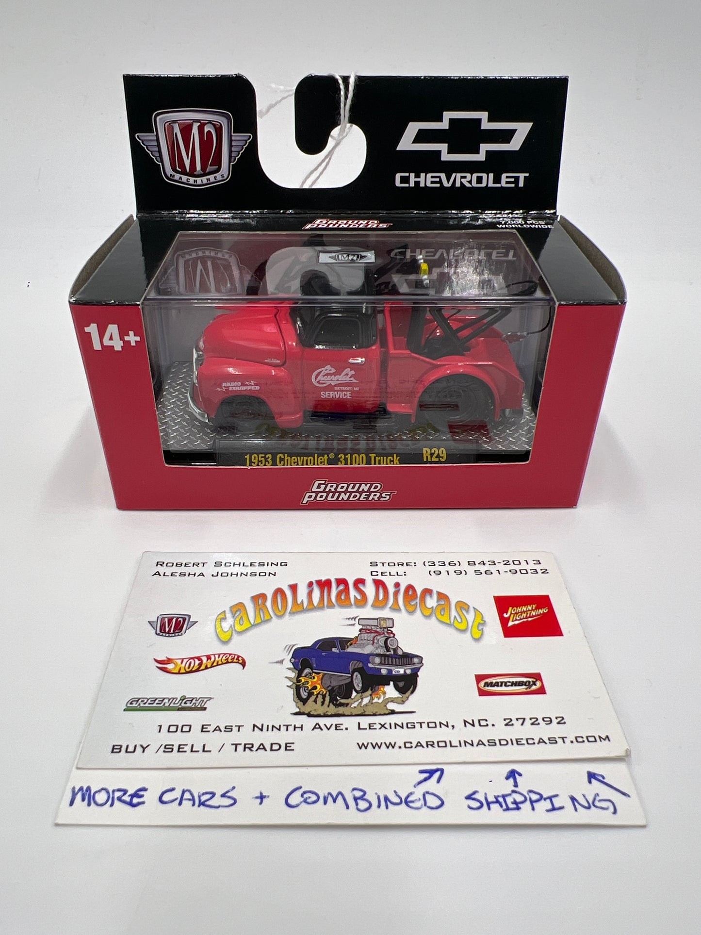 M2 Machines Ground Pounders 1953 Chevrolet 3100 Truck Red R29