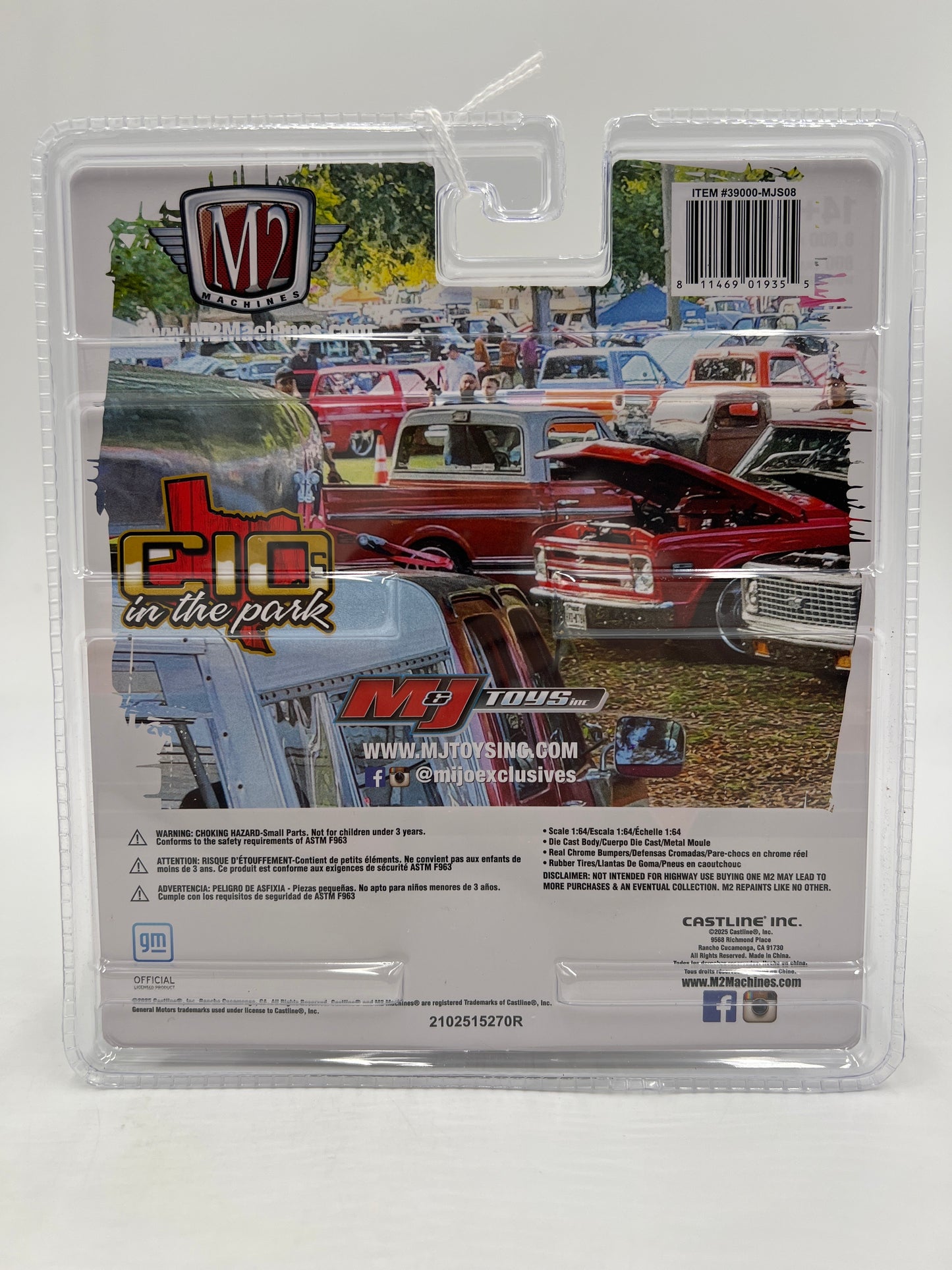 2025 M2 Machines Mijo Exclusives CHASE C10s In The Park 1975 Chevrolet Cheyenne Super 30 White MJS08