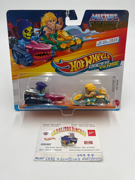 2024 Hot Wheels Racer Verse 2 Pack MOTU Skeletor & He-Man 114C