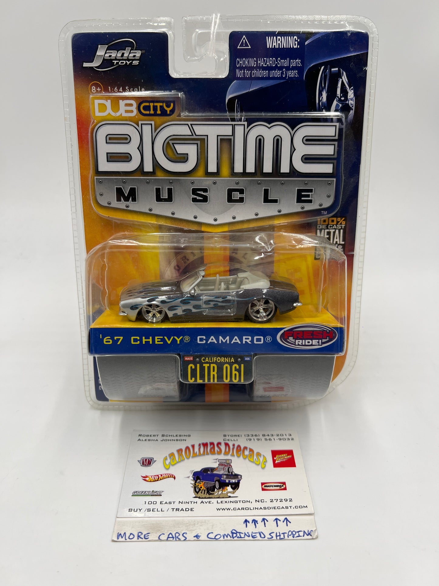 Jada Dub City Big Time Muscle Wave 6 #61 67 Chevy Camaro Convertible Gray 184D