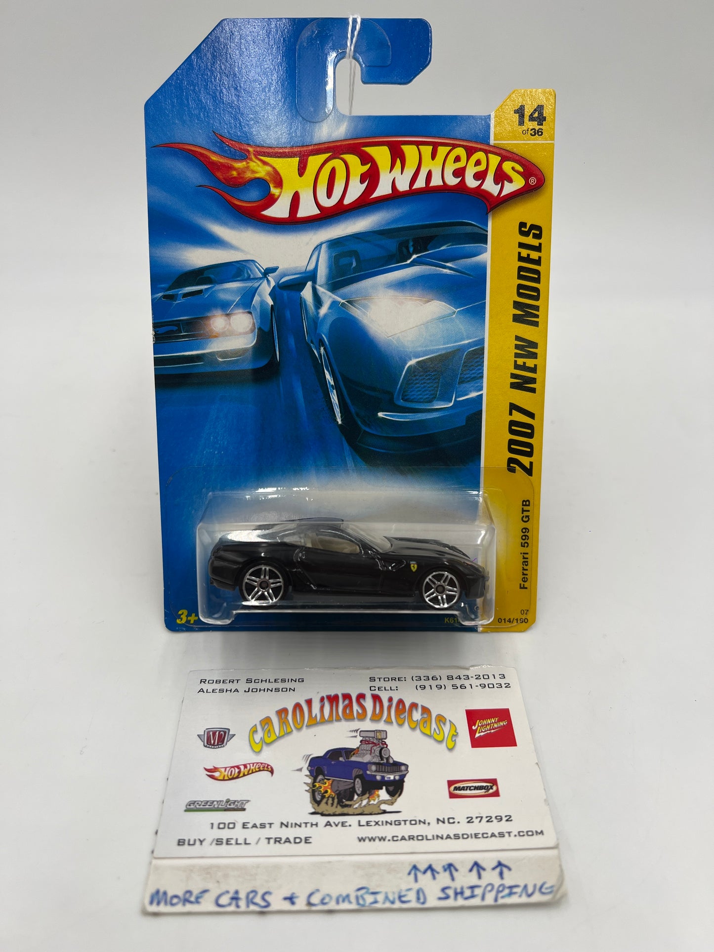 2007 Hot Wheels New Models #014 Ferrari 599 GTB Black