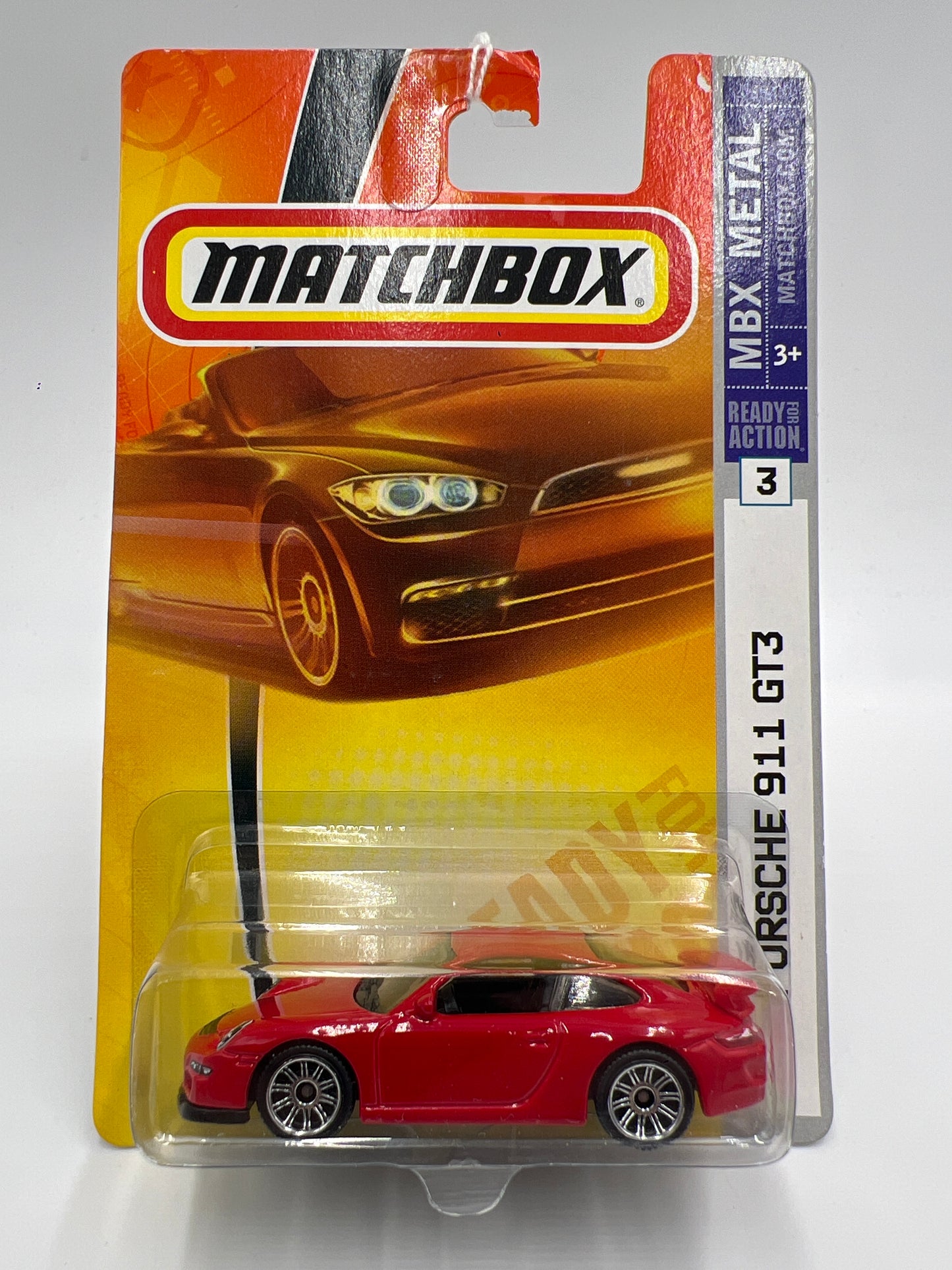 Matchbox MBX Metal #3 Porsche 911 GT3 Red Bad J Hook SR