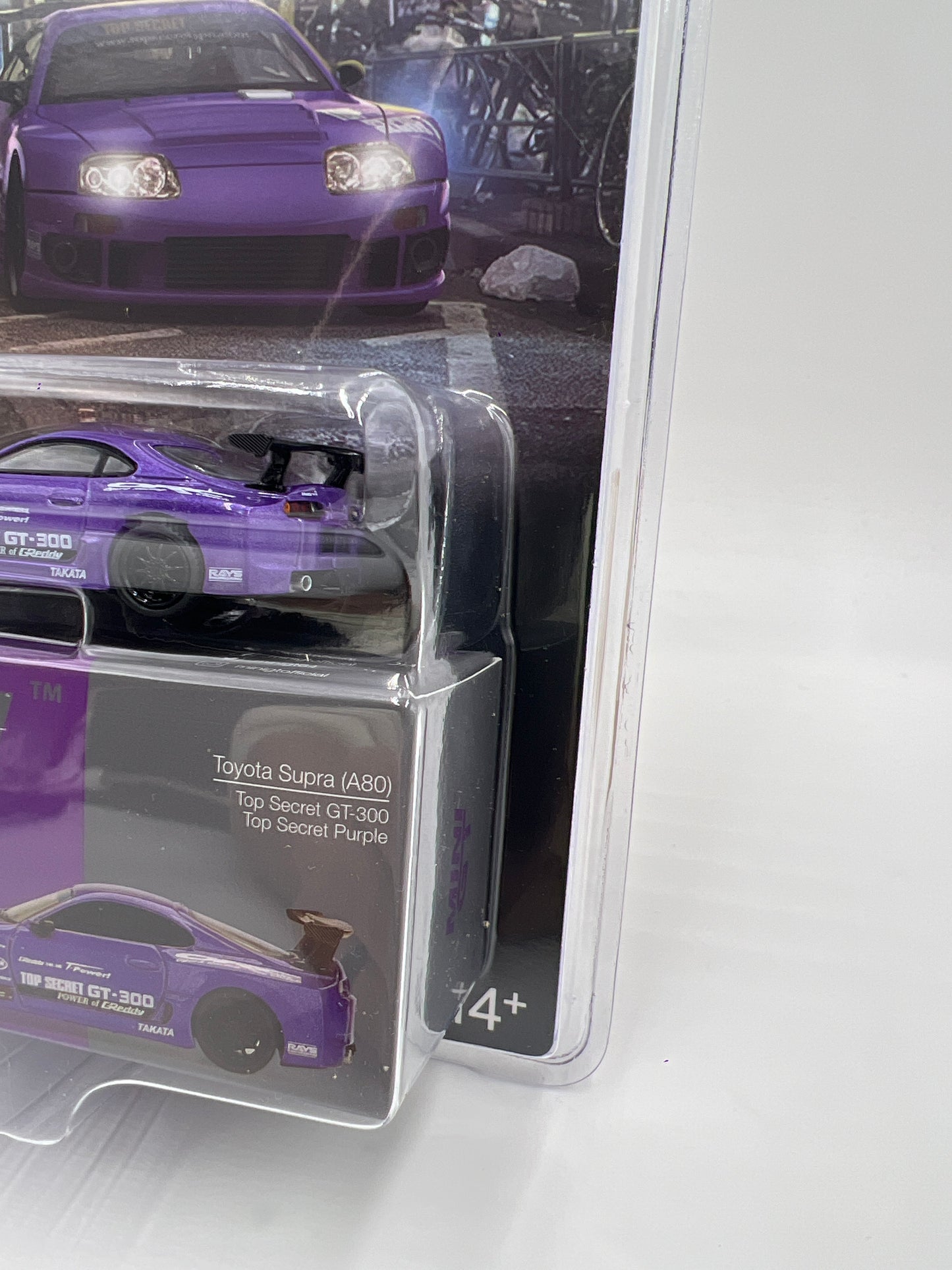 Mini GT #1067 Toyota Supra A80 Top Secret GT-300 Purple 237G
