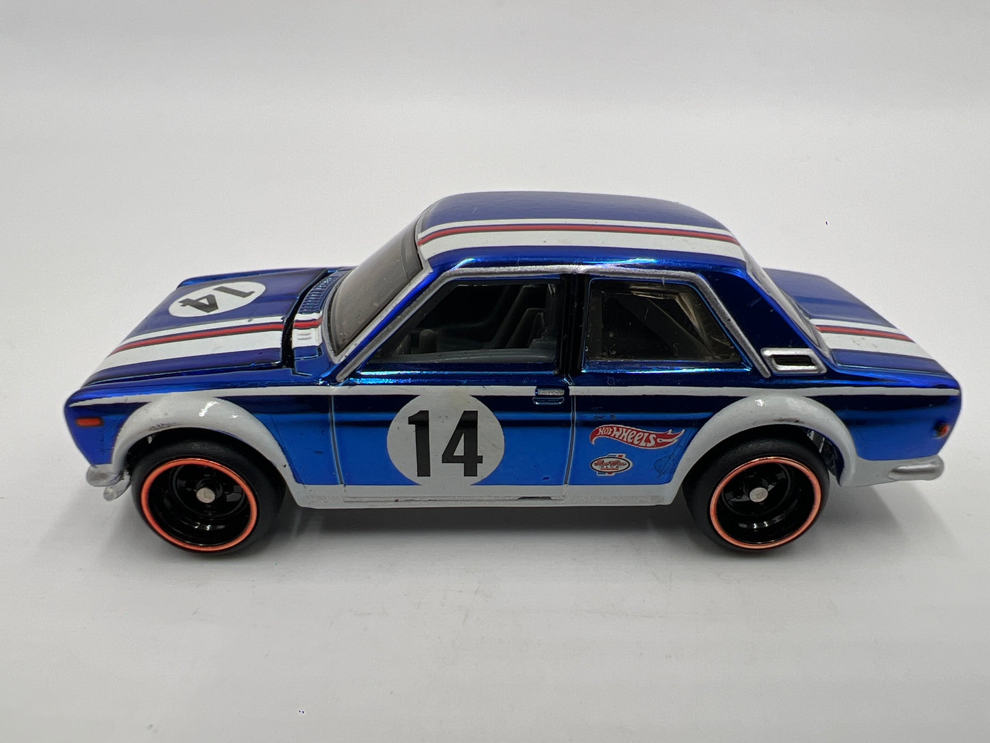 2016 Hot Wheels RLC Real Riders #3 Datsun Bluebird 510 Blue Loose