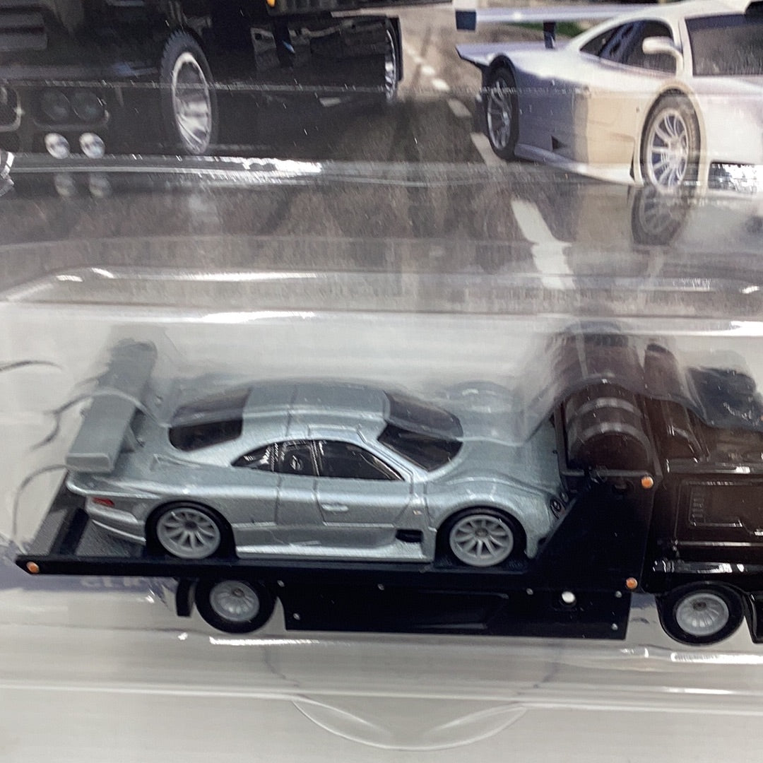 HOT WHEELS CAR CULTURE TEAM TRANSPORT #59 1997 Mercedes Benz CLK- GTR Fleet Street 282E