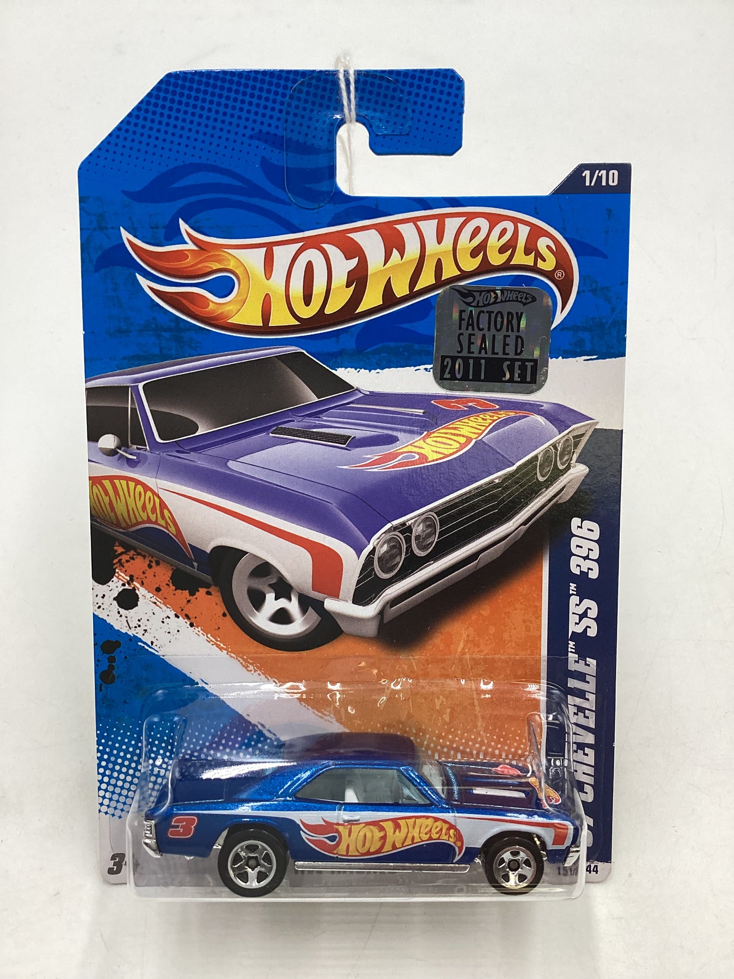 2011 Hot wheels #151 67 Chevelle SS 396 Blue Factory Sealed 13A