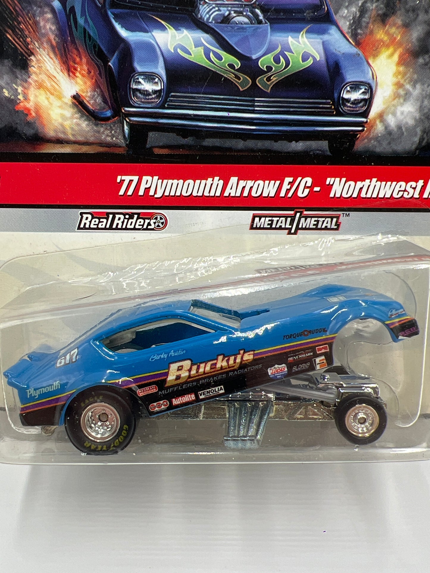 Hot Wheels Drag Strip Demons #10 77 Plymouth Arrow F/C Northwest Hitter W/Protector