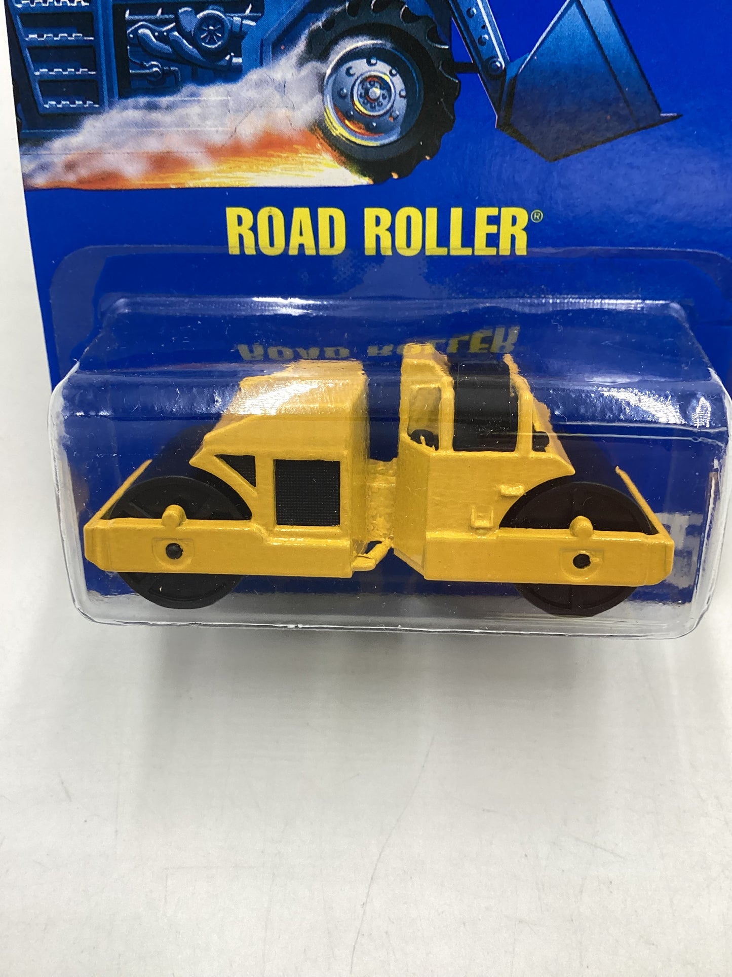 Hot Wheels Blue Card Collector No. 55 Road Roller Yellow 239C
